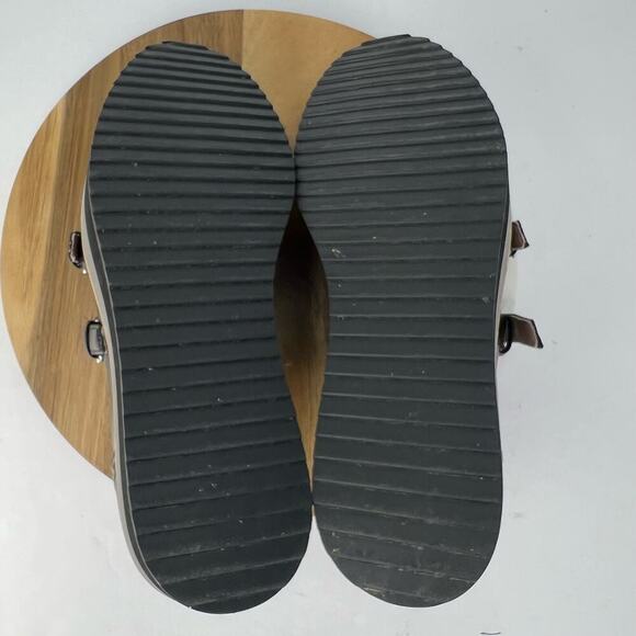 EUC Halogen Black Leather Cap Toe Platform Monk Strap Oxford Shoes Size 8.5 - Picture 10 of 10